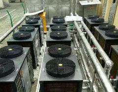 洛阳空气能采暖机安装案例之郑州电力职业技术学院